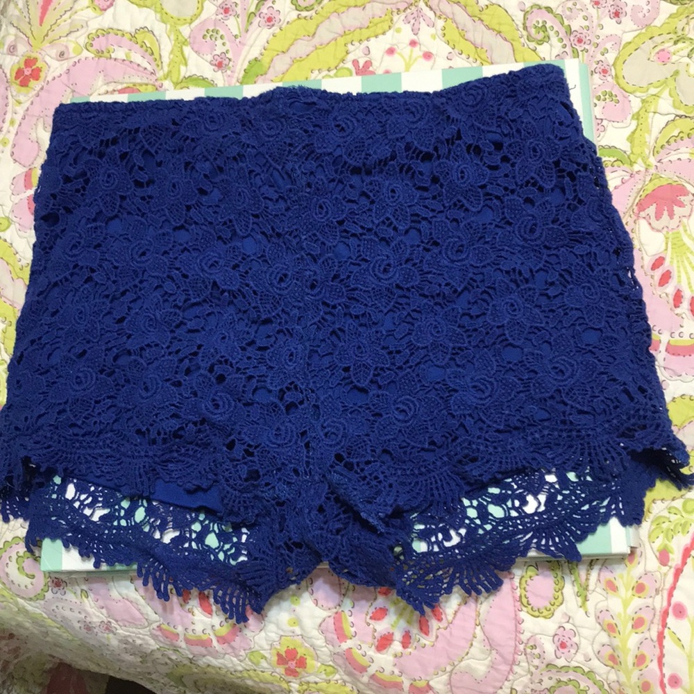 Blue Lacey shorts